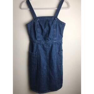 Gap 1969 Medium Wash Denim Dress Womens Size 0 Jean Mini Dress